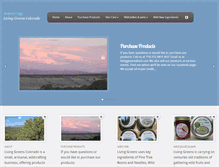 Tablet Screenshot of livinggreenscolorado.com